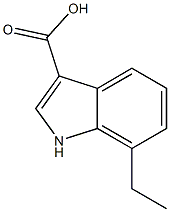 7-ethyl-1H-indole-3-carboxylic acid Struktur