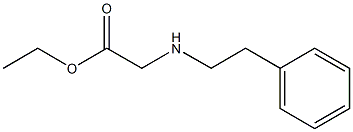 ethyl 2-[(2-phenylethyl)amino]acetate Struktur