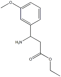 ethyl 3-amino-3-(3-methoxyphenyl)propanoate Struktur