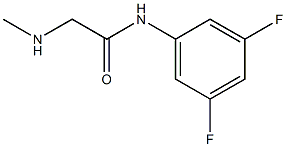 N-(3,5-difluorophenyl)-2-(methylamino)acetamide Struktur