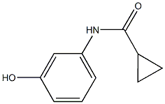 N-(3-hydroxyphenyl)cyclopropanecarboxamide Struktur