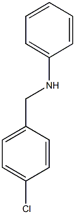 N-[(4-chlorophenyl)methyl]aniline Struktur