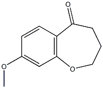 8-Methoxy-2,3,4,5-tetrahydro-1-benzoxepin-5-one Struktur