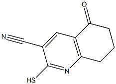 2-MERCAPTO-5-OXO-5,6,7,8-TETRAHYDROQUINOLINE-3-CARBONITRILE Struktur