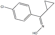 (4-CHLOROPHENYL)(CYCLOPROPYL)METHANONE OXIME Struktur