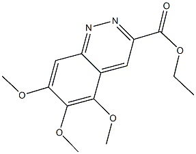 ETHYL 5,6,7-TRIMETHOXYCINNOLINE-3-CARBOXYLATE Struktur