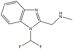 N-{[1-(DIFLUOROMETHYL)-1H-BENZIMIDAZOL-2-YL]METHYL}-N-METHYLAMINE Struktur