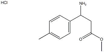 METHYL 3-AMINO-3-(4-METHYLPHENYL)PROPANOATE HYDROCHLORIDE Struktur