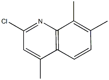 2-CHLORO-4,7,8-TRIMETHYLQUINOLINE Struktur