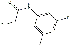 2-CHLORO-N-(3,5-DIFLUOROPHENYL)ACETAMIDE Struktur