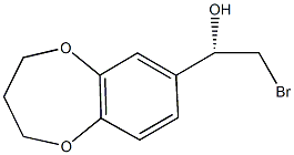 (1S)-2-BROMO-1-(3,4-DIHYDRO-2H-1,5-BENZODIOXEPIN-7-YL)ETHANOL Struktur