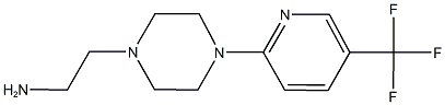 2-{4-[5-(TRIFLUOROMETHYL)PYRIDIN-2-YL]PIPERAZIN-1-YL}ETHANAMINE Struktur