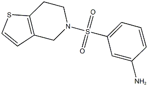 3-(6,7-DIHYDROTHIENO[3,2-C]PYRIDIN-5(4H)-YLSULFONYL)ANILINE Struktur