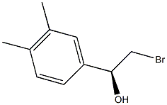 (1S)-2-BROMO-1-(3,4-DIMETHYLPHENYL)ETHANOL Struktur