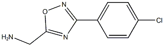 3-(4-CHLOROPHENYL)-1,2,4-OXADIAZOL-5-YL]METHYLAMINE Struktur