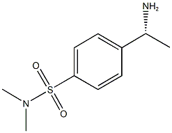 4-[(1R)-1-AMINOETHYL]-N,N-DIMETHYLBENZENESULFONAMIDE Struktur