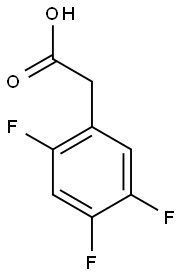 2-(2,4,5-TRIFLUOROPHENYL)ACETIC ACID Struktur