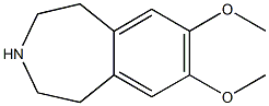 7,8-dimethoxy-2,3,4,5-tetrahydro-1H-3-benzazepine Struktur