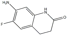 7-amino-6-fluoro-3,4-dihydroquinolin-2(1H)-one Struktur