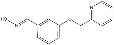 3-(pyridin-2-ylmethoxy)benzaldehyde oxime Struktur