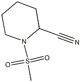 1-(methylsulfonyl)piperidine-2-carbonitrile Struktur