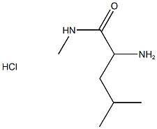 2-amino-N,4-dimethylpentanamide hydrochloride Struktur