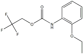 2,2,2-trifluoroethyl 2-ethoxyphenylcarbamate Struktur