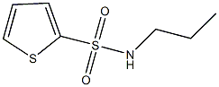 N-propylthiophene-2-sulfonamide Struktur