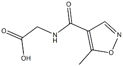 {[(5-methylisoxazol-4-yl)carbonyl]amino}acetic acid Struktur