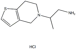 2-(6,7-dihydrothieno[3,2-c]pyridin-5(4H)-yl)propan-1-amine hydrochloride Struktur