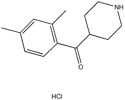 (2,4-dimethylphenyl)(piperidin-4-yl)methanone hydrochloride Struktur