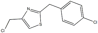 2-(4-chlorobenzyl)-4-(chloromethyl)-1,3-thiazole Struktur