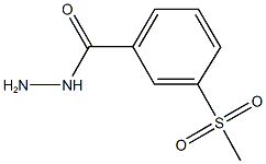 3-(methylsulfonyl)benzohydrazide Struktur