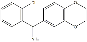 (2-chlorophenyl)(2,3-dihydro-1,4-benzodioxin-6-yl)methanamine Struktur