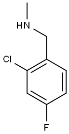 [(2-chloro-4-fluorophenyl)methyl](methyl)amine Struktur