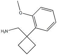 [1-(2-methoxyphenyl)cyclobutyl]methanamine Struktur