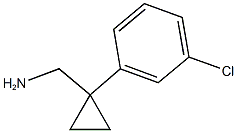 [1-(3-chlorophenyl)cyclopropyl]methanamine Struktur