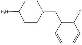 1-[(2-fluorophenyl)methyl]piperidin-4-amine Struktur