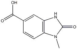 1-methyl-2-oxo-2,3-dihydro-1H-1,3-benzodiazole-5-carboxylic acid Struktur