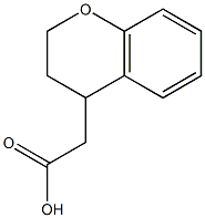 2-(3,4-dihydro-2H-1-benzopyran-4-yl)acetic acid Struktur