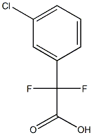 2-(3-chlorophenyl)-2,2-difluoroacetic acid Struktur