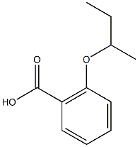 2-(butan-2-yloxy)benzoic acid Struktur