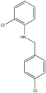 2-chloro-N-[(4-chlorophenyl)methyl]aniline Struktur