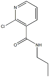 2-chloro-N-propylpyridine-3-carboxamide Struktur