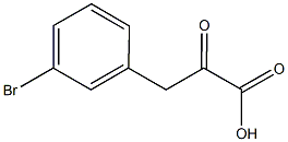 3-(3-bromophenyl)-2-oxopropanoic acid Struktur