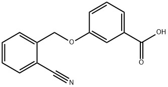 3-[(2-cyanophenyl)methoxy]benzoic acid Struktur