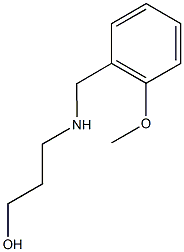 3-{[(2-methoxyphenyl)methyl]amino}propan-1-ol Struktur