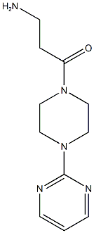 3-amino-1-[4-(pyrimidin-2-yl)piperazin-1-yl]propan-1-one Struktur