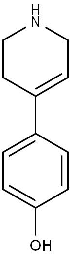 4-(1,2,3,6-tetrahydropyridin-4-yl)phenol Struktur