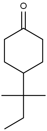 4-(2-methylbutan-2-yl)cyclohexan-1-one Struktur